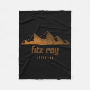 Vintage Outdoors Mountains Apparel And Gifts Uni-a Fleece Blanket