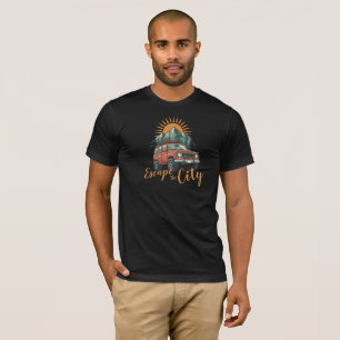 Vintage Overland 4x4 Adventure Escape The City T-Shirt