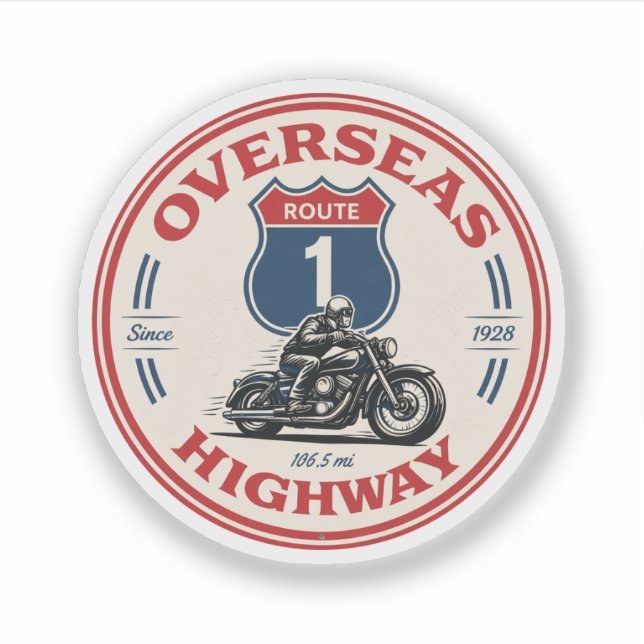 vintage Overseas Highway florida keys road gifts (Front)