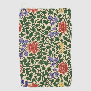 Vintage Owen Jones Chinoiserie Peony Pattern Golf Towel