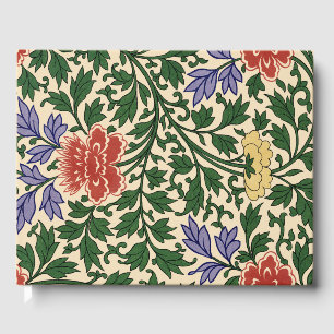 Vintage Owen Jones Chinoiserie Peony Pattern Guest Book