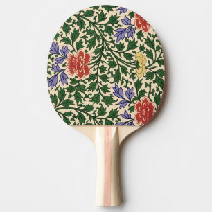 Vintage Owen Jones Chinoiserie Peony Pattern Ping Pong Paddle