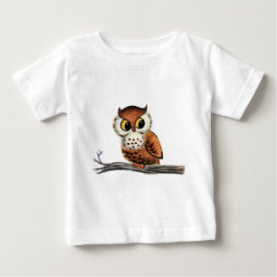 Vintage Owl Baby T-Shirt