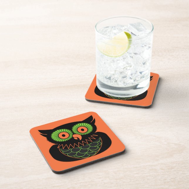 Vintage Owl Coaster (Right Side)