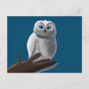 Vintage Owl Illustration Postcard – Nature Art 