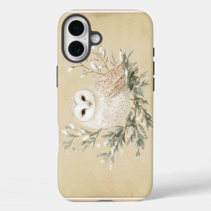 Vintage Owl iPhone 16 Plus Case