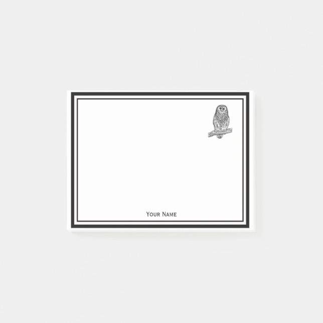 Vintage Owl on Branch #1 Post-it Notes (Front)