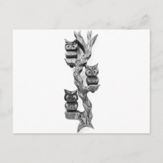 Vintage Owl Postcard