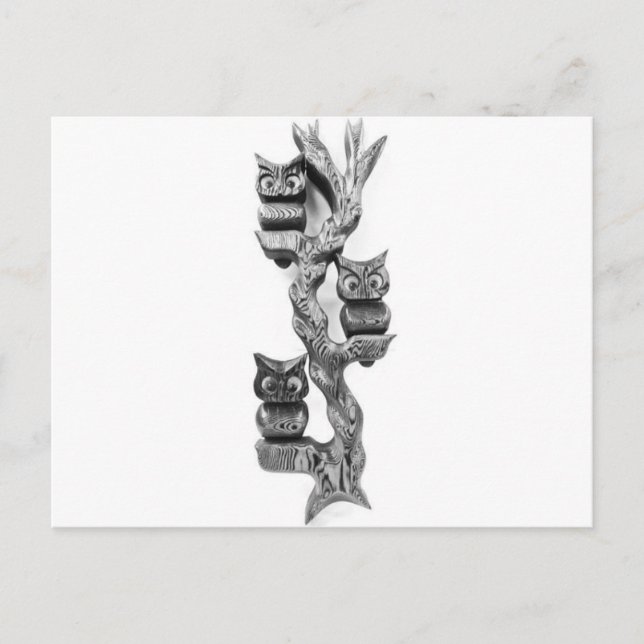 Vintage Owl Postcard (Front)