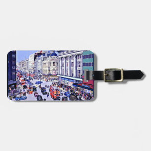 Vintage Oxford Street London Luggage Tag