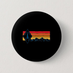 Vintage Pacific Crest Trail Marker Sign Retro Hiki 6 Cm Round Badge