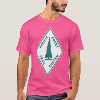 Vintage Pacific Crest Trail Marker Sign Retro Hiki T-Shirt
