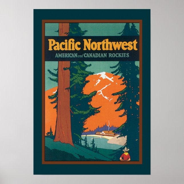 Vintage Pacific Northwest Poster (Front)
