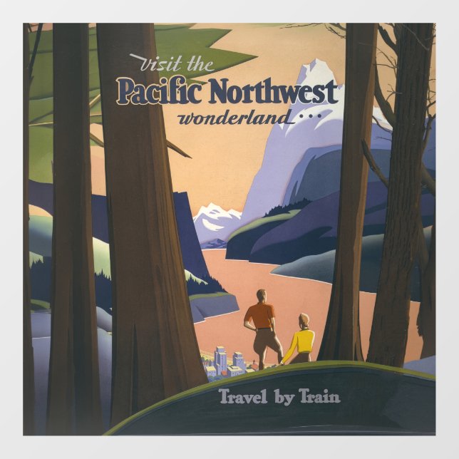 Vintage Pacific Northwest Travel Poster 1925 Train (Sheet)