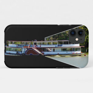 Vintage Paddle Steamer On The River, Case-Mate iPhone Case