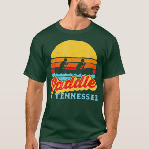 Vintage Paddle Tennessee Canoeing Retro Sun T-Shirt