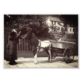 Vintage Paint Pony Cart in Juneau, Alaska Photo Print
