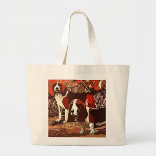 Vintage Painted Beagles Tote Bag