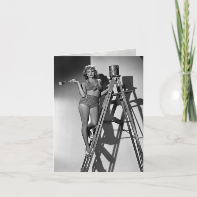 Vintage "Painting a Room" Card (Front)