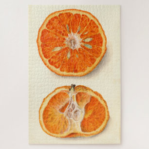 Vintage Painting of Tangerines Jigsaw Puzzle