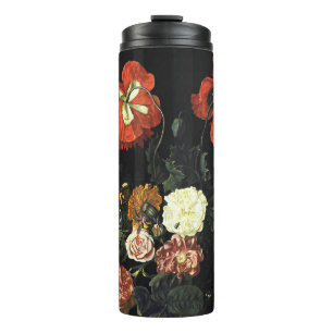 Vintage painting Still Life with Flowers Thermal Tumbler