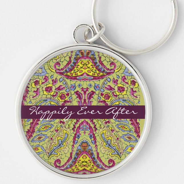 Vintage Paisley Key Ring (Front)