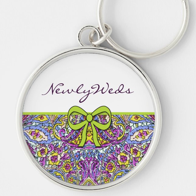 Vintage Paisley Key Ring (Front)