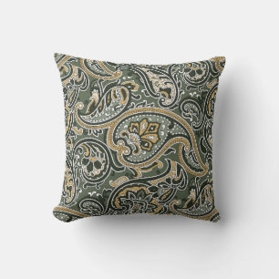 vintage Paisley oriental ethnic Pattern Seamless p Cushion
