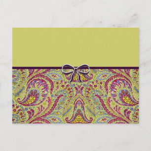 Vintage Paisley Postcard