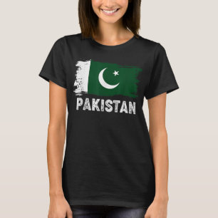Vintage Pakistan Flag Pakistani Family Pride T-Shirt