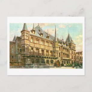 Vintage Palais Grand-Ducal, Luxembourg Postcard