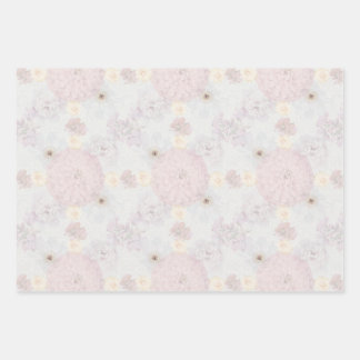 Vintage Pale Floral  Wrapping Paper Sheet