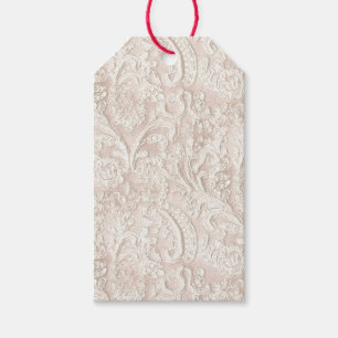 Vintage Pale Pink Lace Gift Tags
