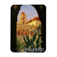 Vintage Palermo Italy Poster