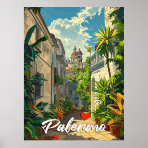 Vintage Palermo Poster