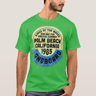 Vintage Palm Beach Sticker T-Shirt