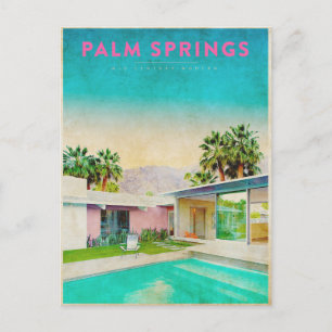 Vintage Palm Springs Architecture  Postcard