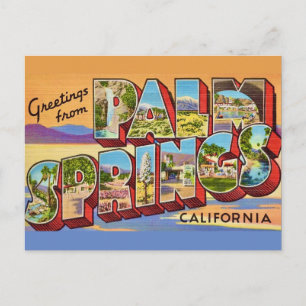 Vintage Palm Springs Greetings Postcard