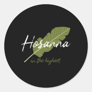 Vintage Palm Sunday Hosanna In The Highest Christi Classic Round Sticker
