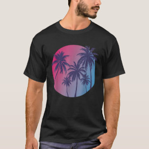 Vintage Palm Tree Beach Graphic Summer Vacation 20 T-Shirt