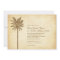 Vintage Palm Tree Beach Wedding Invitations