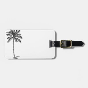 Vintage Palm Tree Luggage Tag