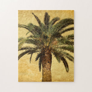 Vintage Palm Tree - Tropical Customised Template Jigsaw Puzzle