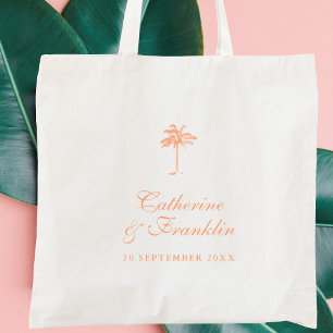 Vintage Palm Tree Tropical Tote Bag