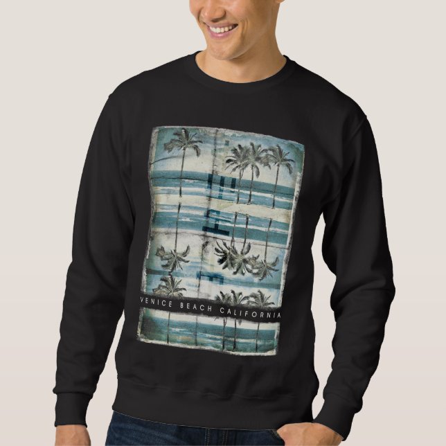 Vintage Palm Tree Venice  Beach Sweatshirt (Front)