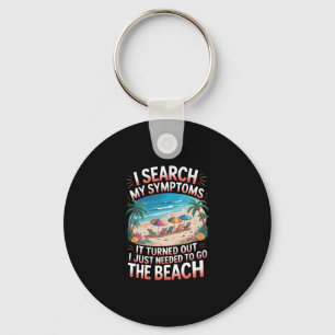 Vintage Palm Trees Retro Ocean Needed To Go Beach  Key Ring