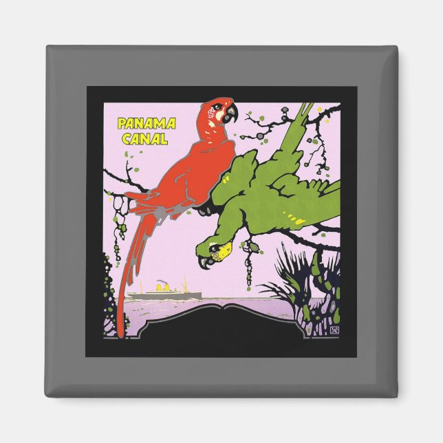 Vintage Panama Canal Magnet (Front)