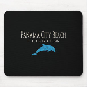 Vintage Panama City Beach Fl Dolphin T Shirt Mouse Pad