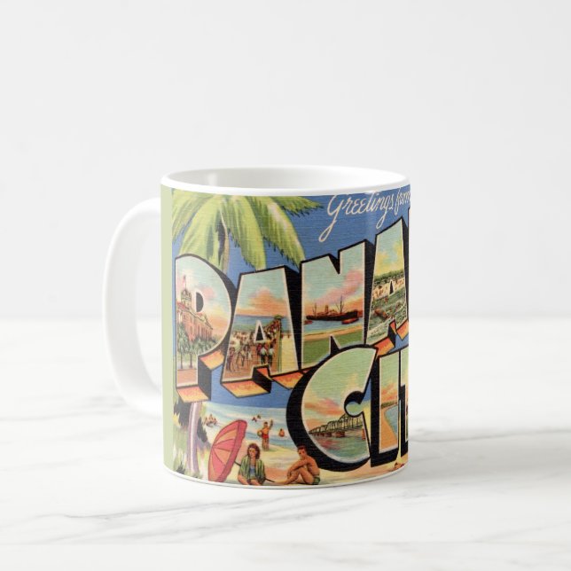 Vintage Panama City Florida Mug (Front Left)