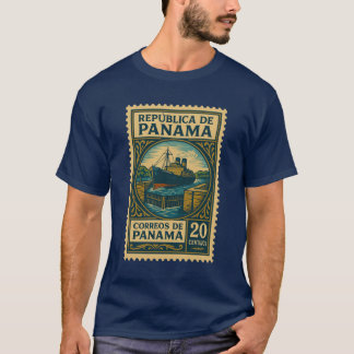 Vintage Panama Postage Stamp T-Shirt